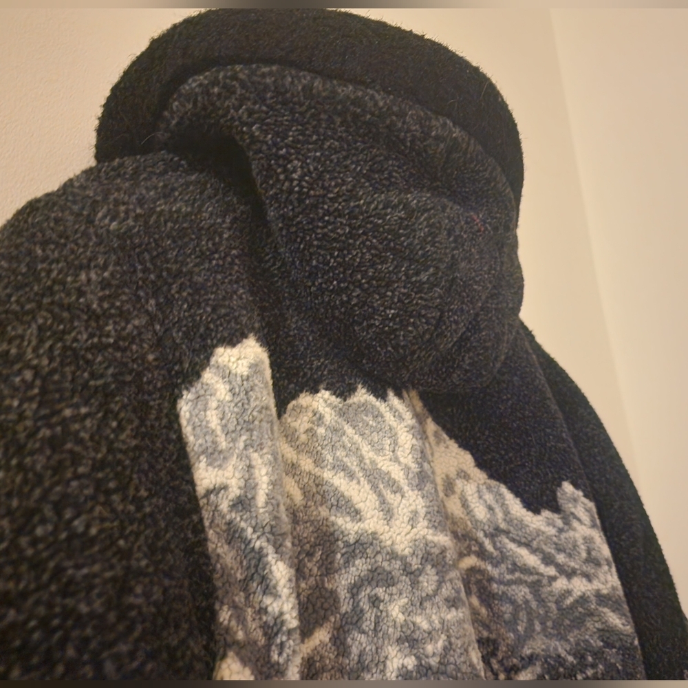 Kids Rothschild Mountain Scenic Nordic Blanket Inspired Fleece Jacket M - Picture 10 of 10